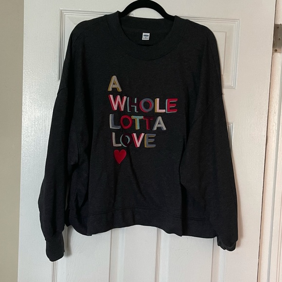 Old Navy Sweaters - Old Navy - Whole Lotta Love Crew Neck Sweater Size XXL